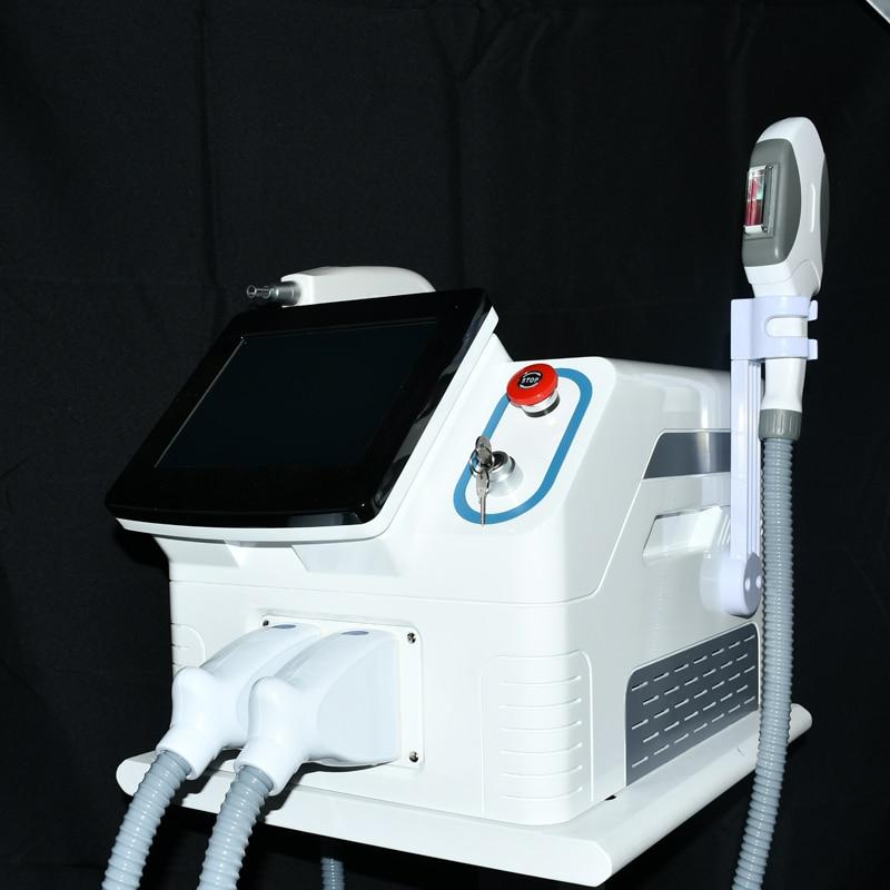 High quality portable OPT/SHR IPL hair removal ND YAG laser tattoo removal carbon peeling machine for salon and CE