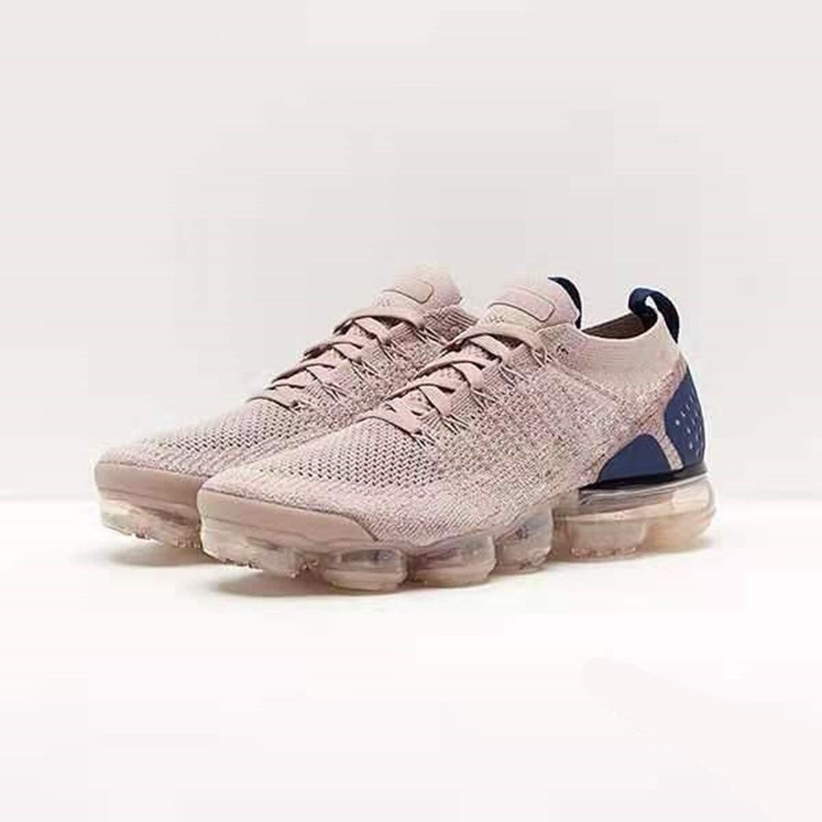 Hot Sale New Style Women's Air Cushion Net Shoes 2021 Fashion Flying Woven Women's Shoes Front Lace-Up Breathable Running Shoes
