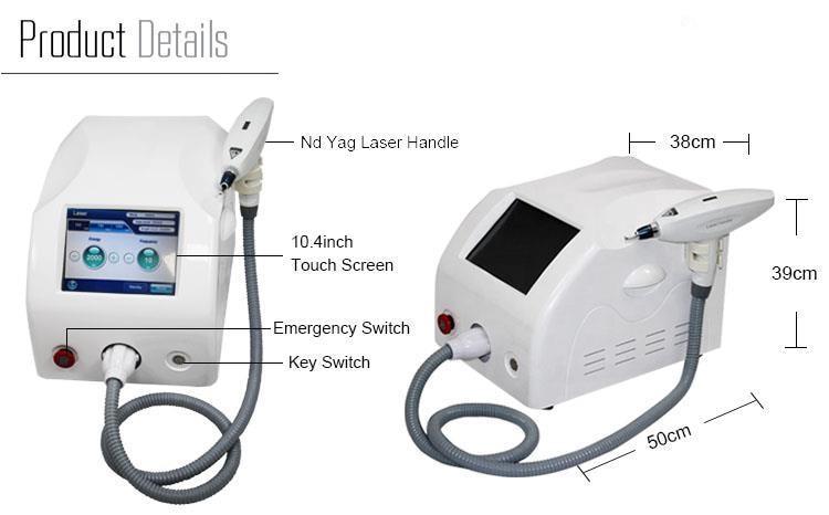 10.4inch Touch Screen 1064&532nm Long Pulse Alexandrite Laser With Nd Yag Tattoo Removal Machine