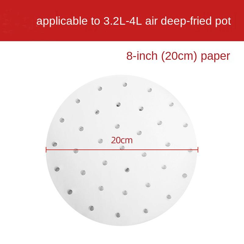 100pcs/Lot Airfryer Paper Parchment Sheets Kichen Tools Cooking Baking Mat Liners Air Fryer Accessories