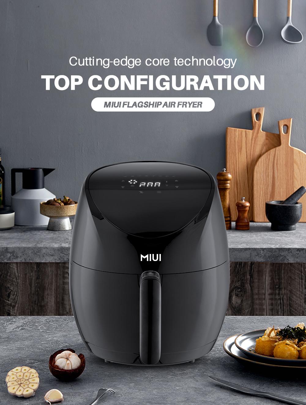 MIUI 4.6L Electric Air Fryer Oven MI-CYCLONE 360°Baking LED Touchscreen Deep Fryer without Oil Top Configurations Flagship