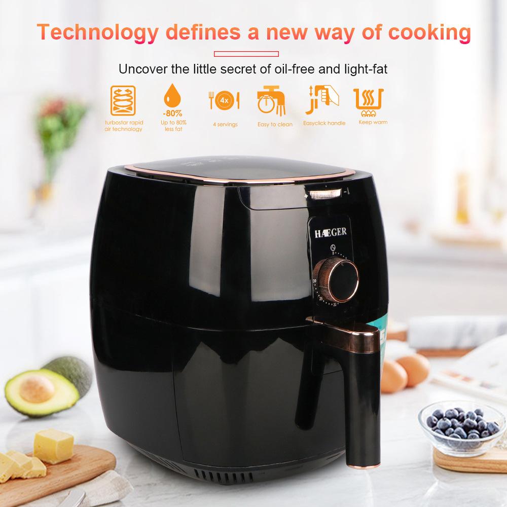 Multifunct Oil-free Air Fryer Without Oil 5.5L 1300W Electric Fryer Basket Convection Oven Frying Machine Deep Fryer Accessories