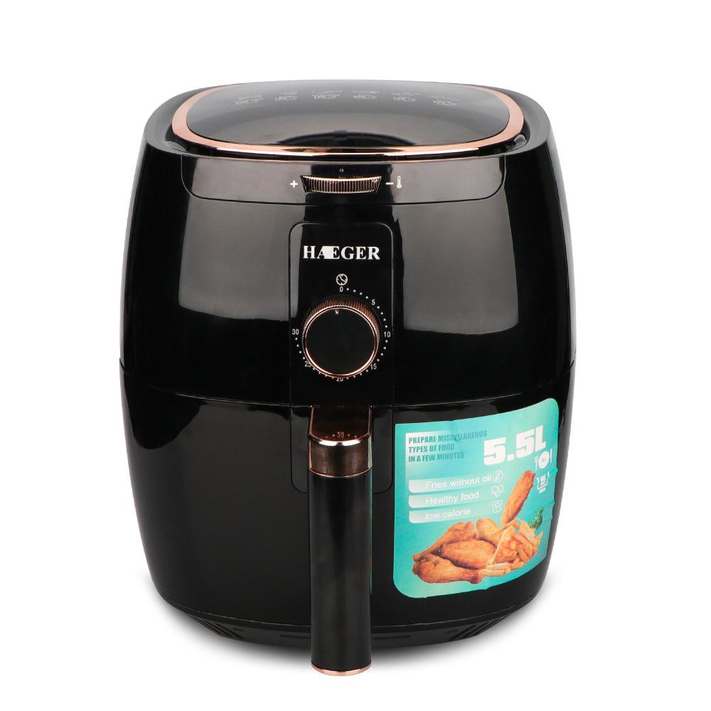 Multifunct Oil-free Air Fryer Without Oil 5.5L 1300W Electric Fryer Basket Convection Oven Frying Machine Deep Fryer Accessories