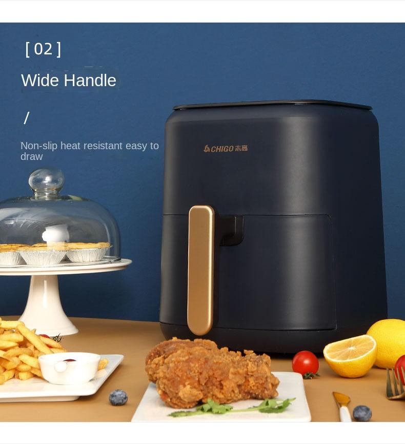 Original Electric Air Fryer No Oil Home Intelligent 5L Large Capacity Multifunction LED Touchscreen Deep Fryer without Oil