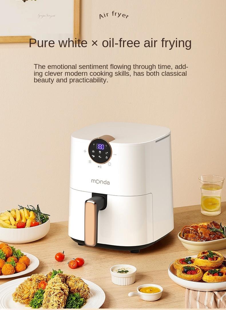 Monda Intelligent Air Fryer Oven Household New 4.5L Large Capacity Electric Air Fryer Without Oil LCD Display