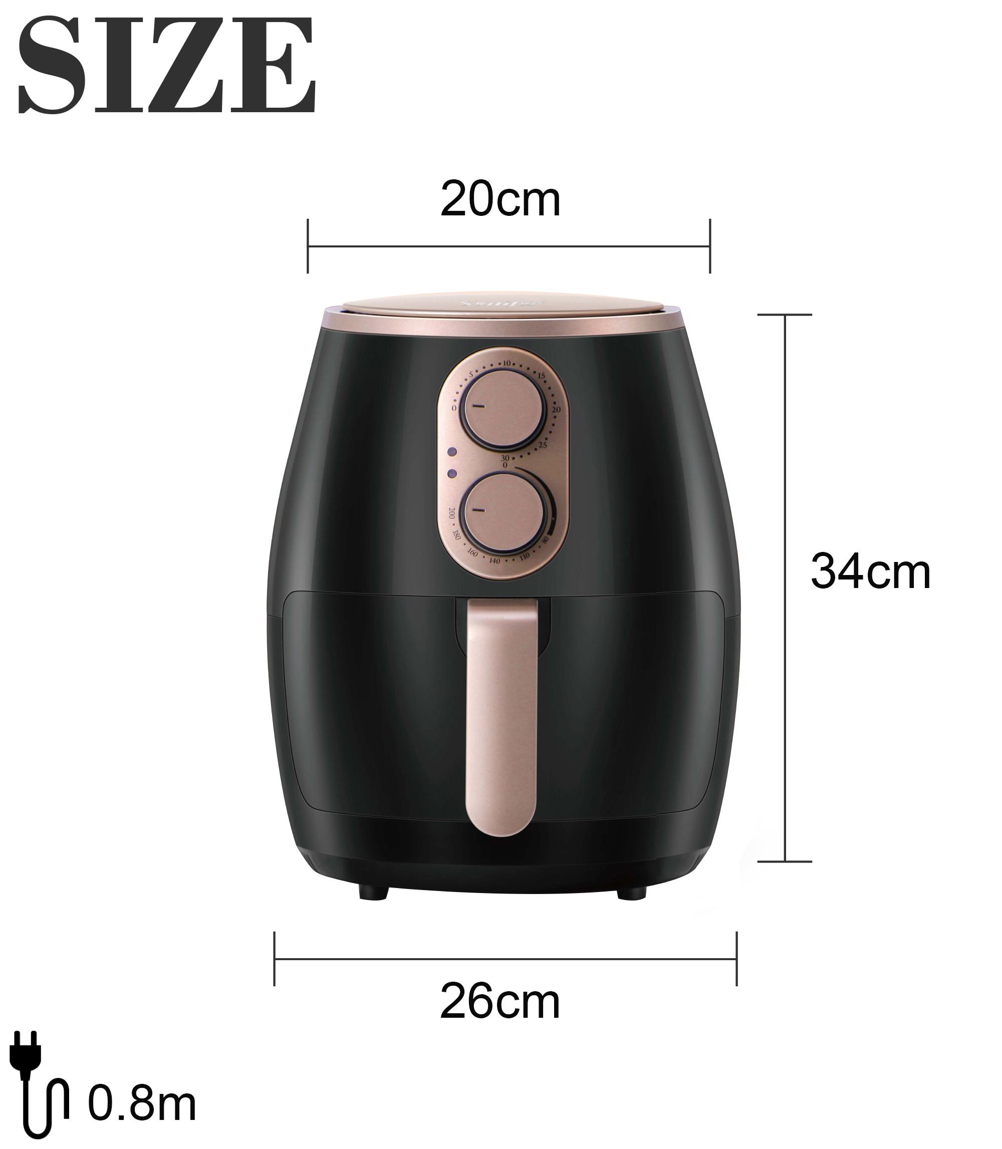 Sonifer 3.6L Smart Air Fryer Oven Without Oil Toaster Multifunction Electric Deep Fryer Nonstick Basket Kitchen Cooking Frying