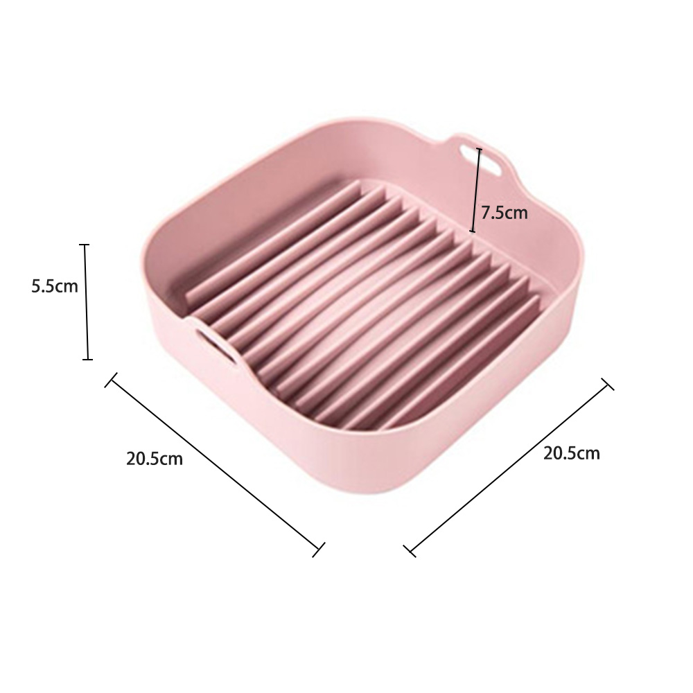 Multifunctional Air Fryers Oven Accessories AirFryer Silicone Pot Bread Fried Chicken Pizza Basket Baking Tray FDA Baking Dishes