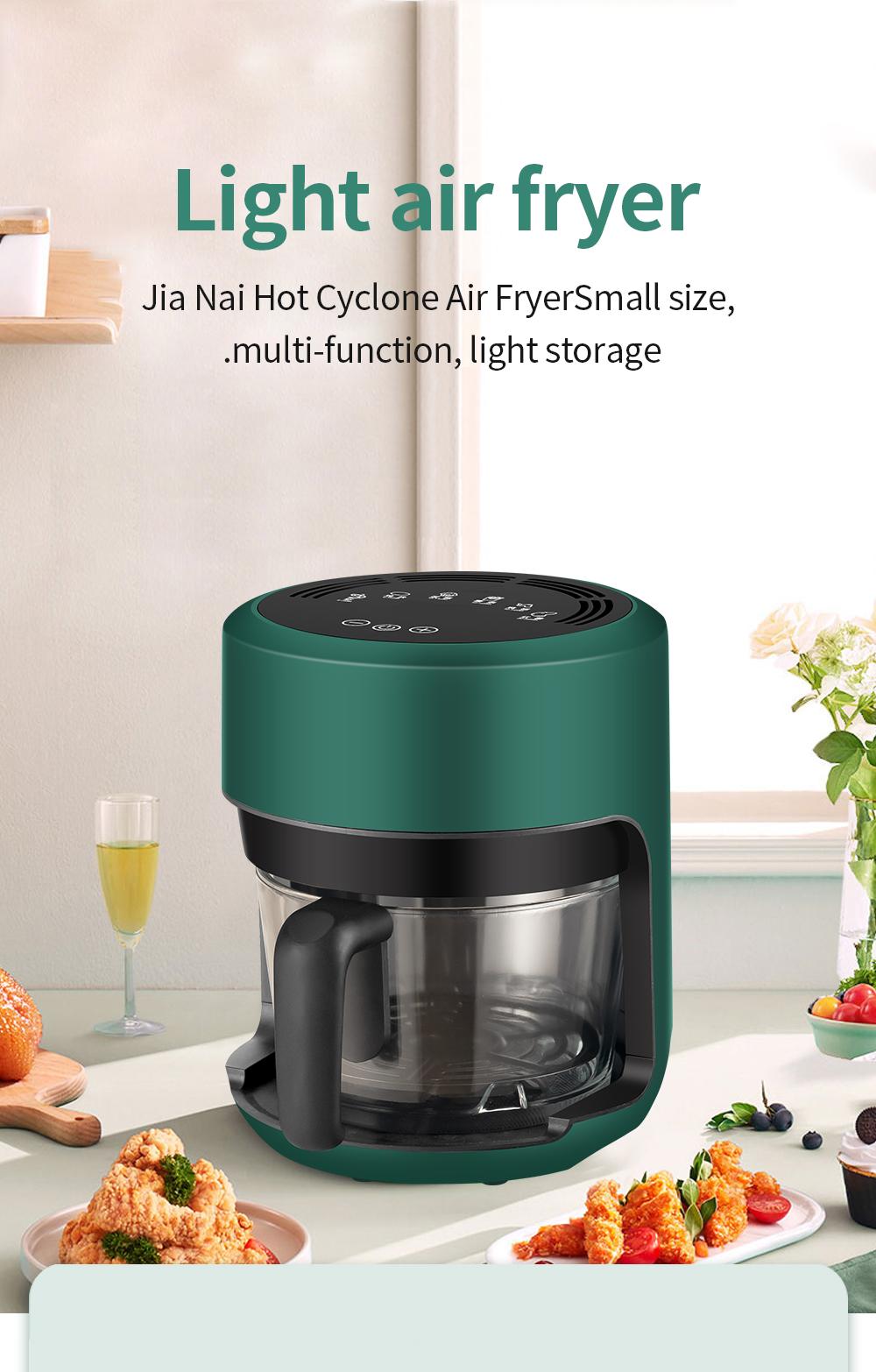 ANYUFA 2.5L Electric Air Fryer 1000W Digital Visual Airfryer360°Baking LED Touchscreen Deep Fryer without Oil For Home Cooking