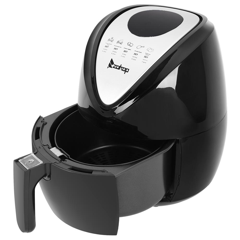 2.85/5.6 QT Electric Air Fryer 1500W - Digital Easy One Touch Panel with 7 Cooking Presets