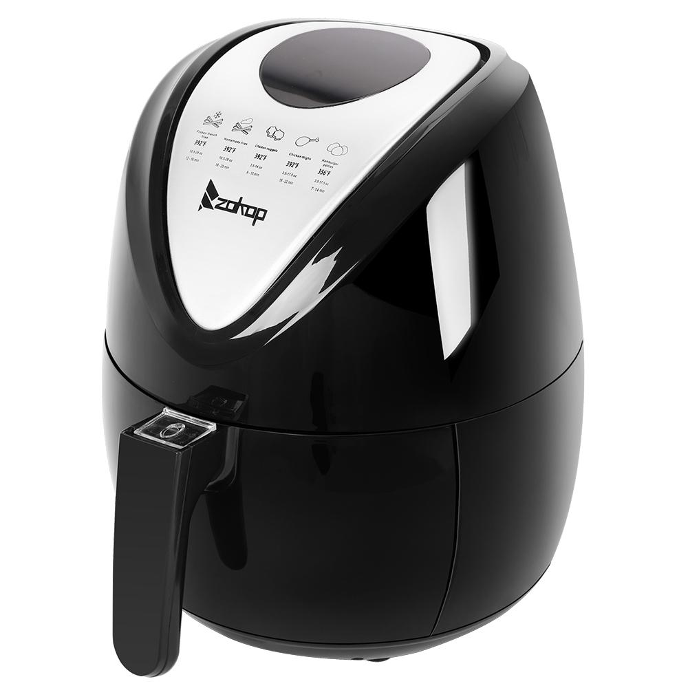 2.85/5.6 QT Electric Air Fryer 1500W - Digital Easy One Touch Panel with 7 Cooking Presets