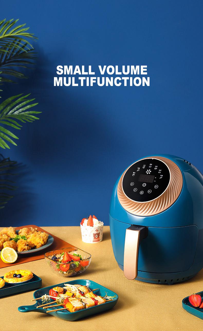 New Type Multi-Function 3.5L Air Fryer Household Smoke-Free No-oil Electric Fryer Intelligent Set Timing Fryer