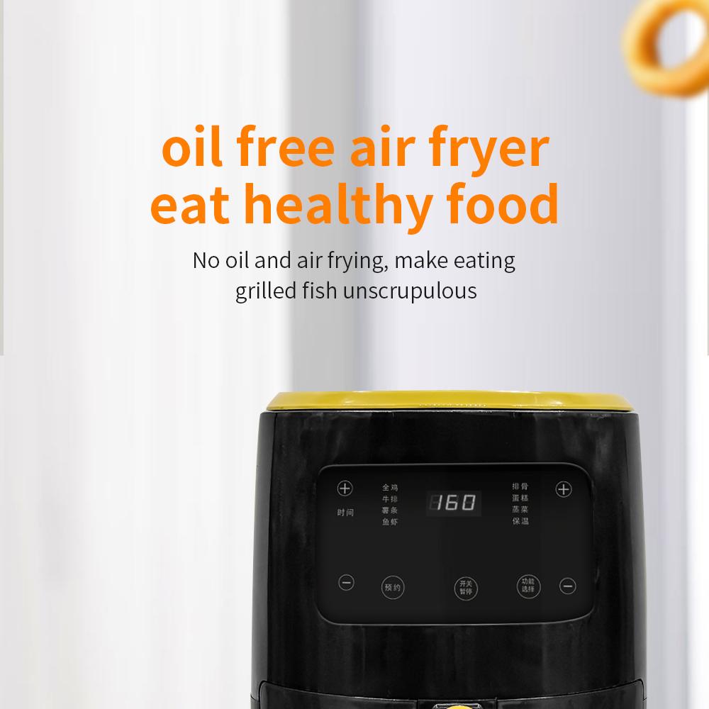 Multifunct Electric Deep Fryers Without Oil Hot Air Fryer Oil-Free Air Fryer 7.8L French Fries 1400W Airfryer and Accessories