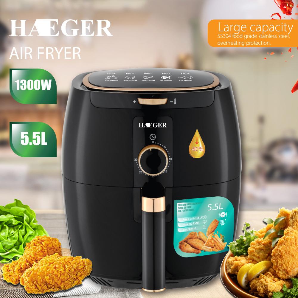 5.5L Multicooker Smart Air Fryer without Oil Home Cooking Deep Fryer Dehydrators Convection oven Classical Kitchen Appliances