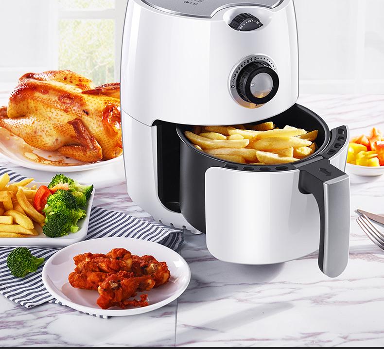 KONKA Air Fryer 2.2L Multifunction Air Fryer Chicken Oil Free Health Fryer Pizza Cooker Smart Touch LCD Electric Deep Airfryer