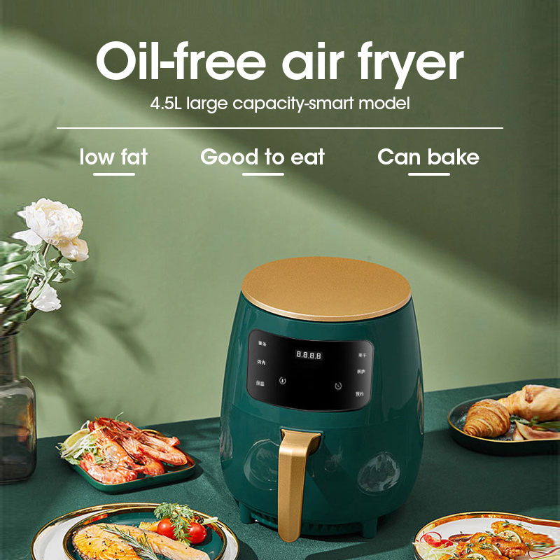 Multifunct Oil-Free Air Fryer Electric Oven 4.5L 1400W French Fries Microwave Oven Kitchen Electric Deep Air Fryer Accessories