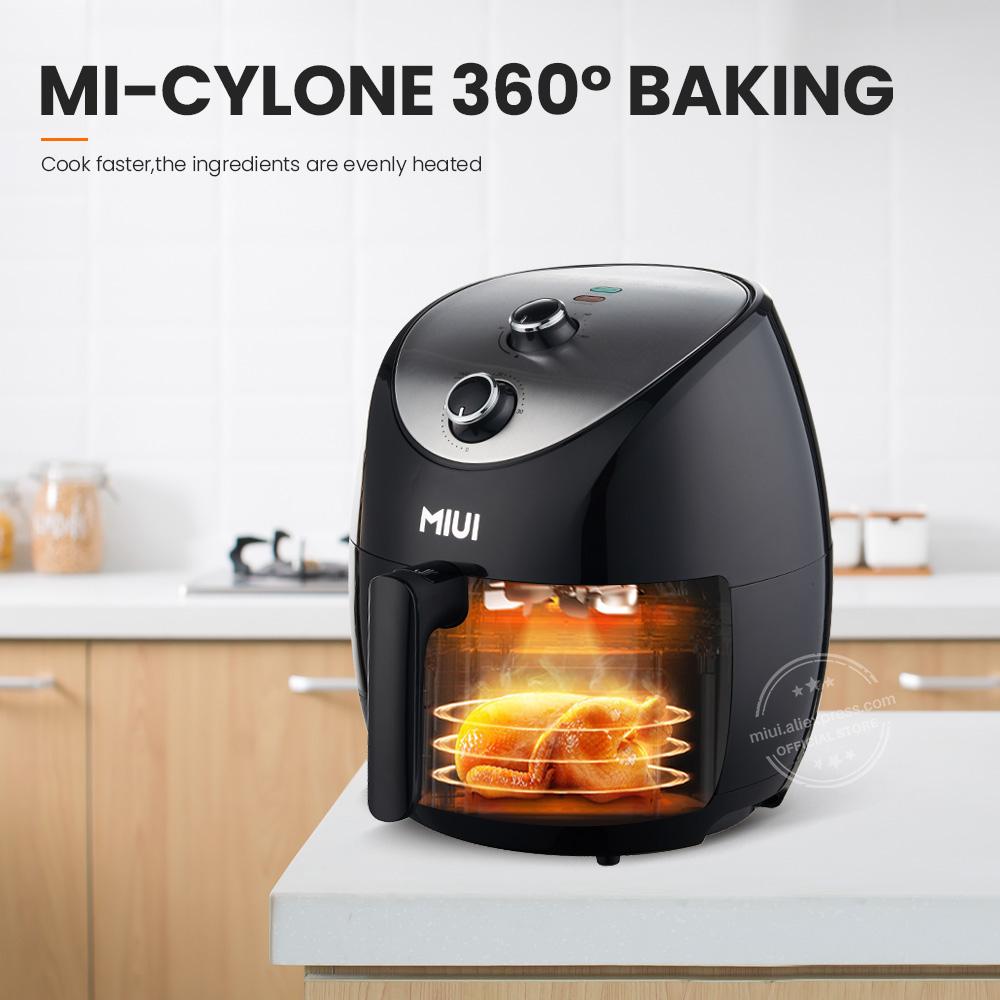 MIUI 5L/5.6QT Air Fryer with Mechanical Control, Hot Electric Oven Oilless Cooker wtih Large Capacity for Whole Chicken, 2022New