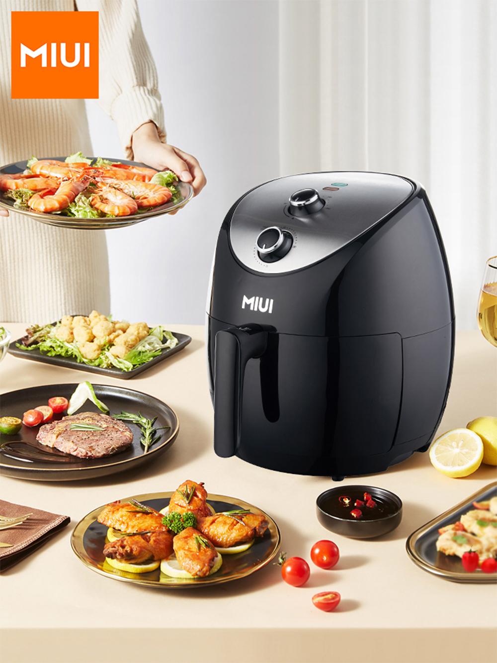 MIUI 5L/5.6QT Air Fryer with Mechanical Control, Hot Electric Oven Oilless Cooker wtih Large Capacity for Whole Chicken, 2022New