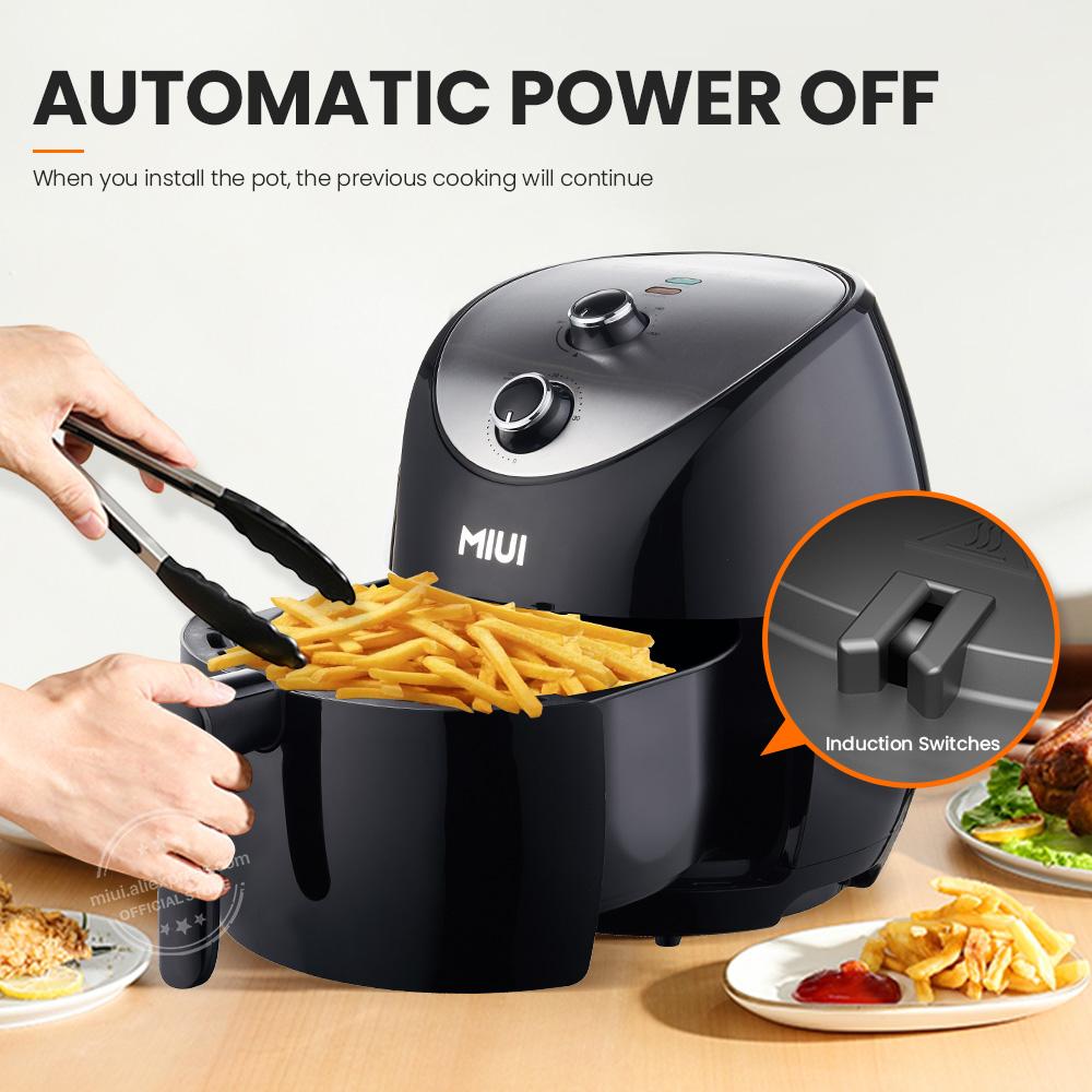 MIUI 5L/5.6QT Air Fryer with Mechanical Control, Hot Electric Oven Oilless Cooker wtih Large Capacity for Whole Chicken, 2022New