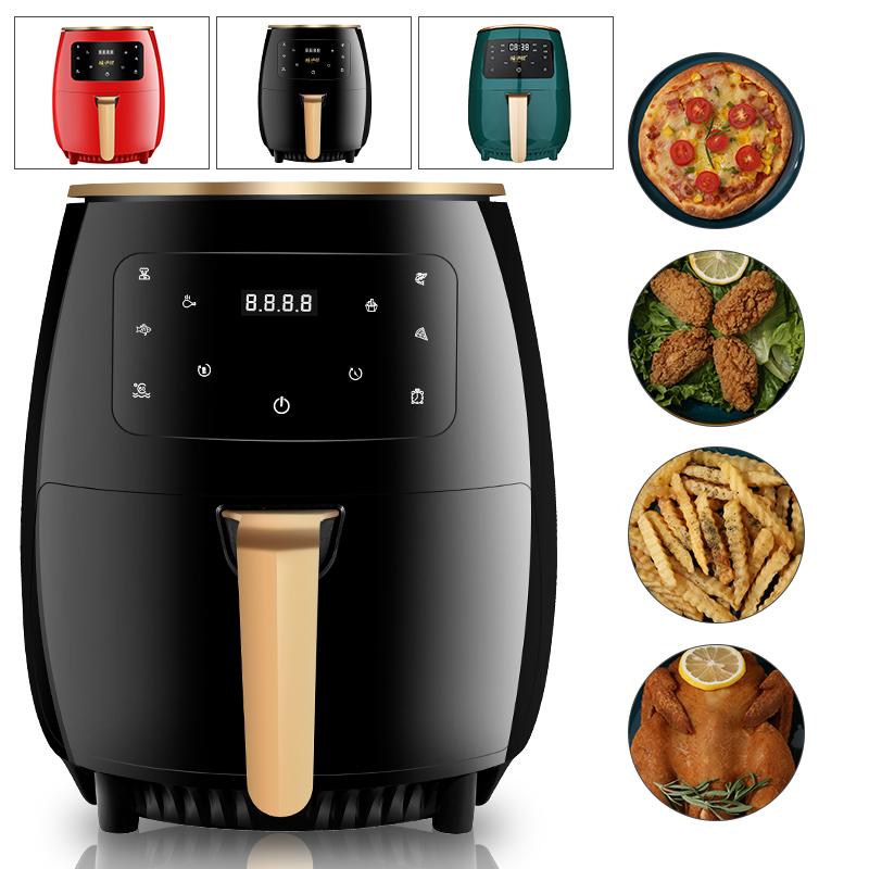 Air Fryer Oil free Health Fryer Cooker Multifunction Smart Touch LCD Deep Airfryer French Fries Pizza Fryer