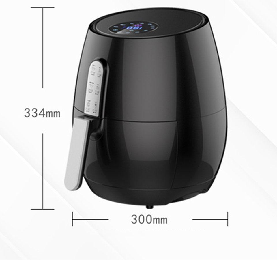 1400W 5.2L Electric Air Fryer Oven Intelligent Deep Airfryer without Oil Home Healthy Air Fryer 360° Baking Cooker