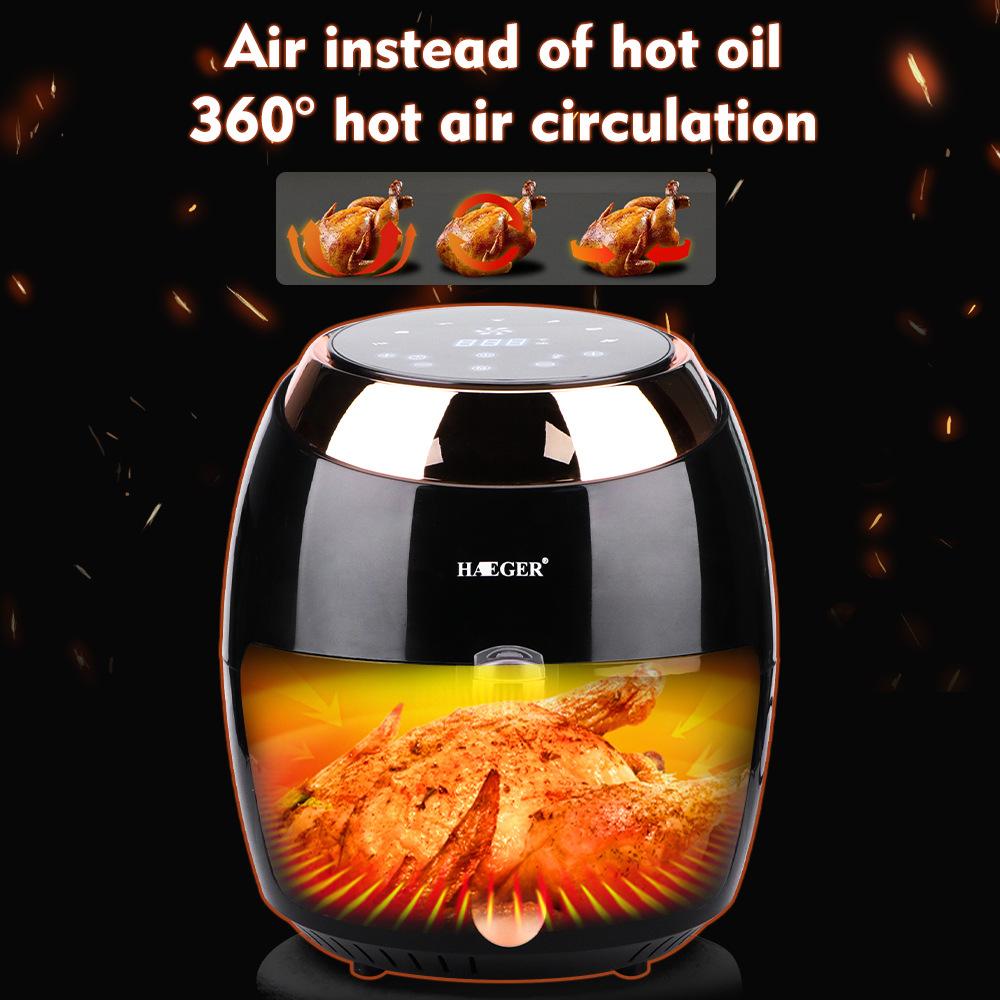 Home Kitchen Appliances General Electric 6.8L Deep Air Fryer Oven Oil Free Smart Chips Multi-Function Multicooker