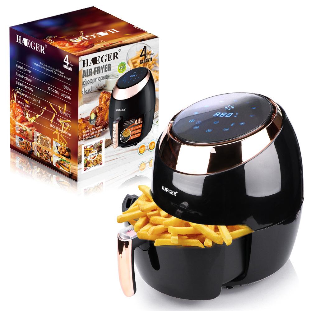 Home Kitchen Appliances General Electric 6.8L Deep Air Fryer Oven Oil Free Smart Chips Multi-Function Multicooker