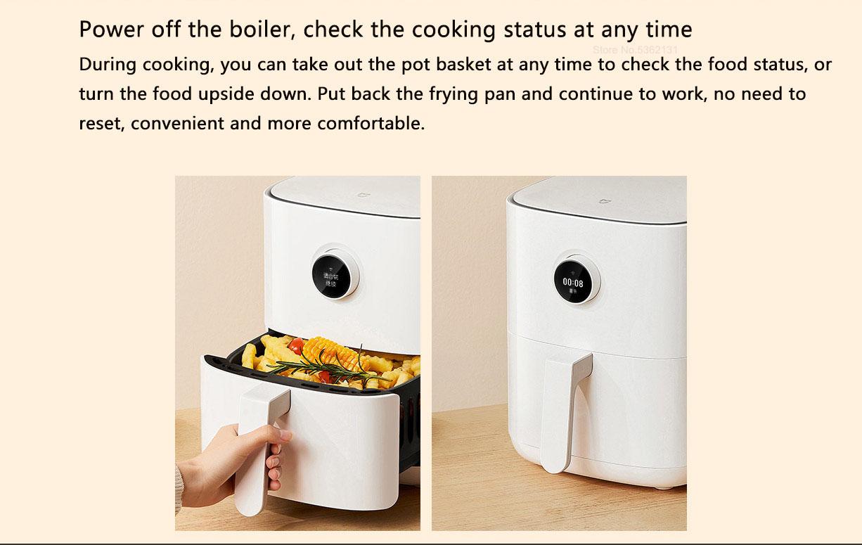 Xiaomi Mijia MAF01 Intelligent Air Fryer 3.5L Smart Air Fryer Oven Without Oil for Baking Roasting Dehydrating Support Mijia App