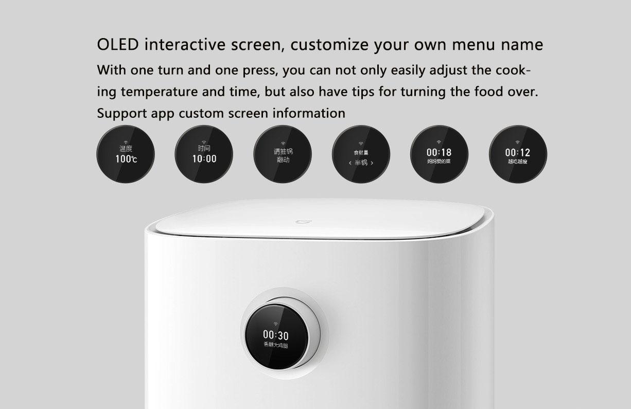 Xiaomi Mijia MAF01 Intelligent Air Fryer 3.5L Smart Air Fryer Oven Without Oil for Baking Roasting Dehydrating Support Mijia App