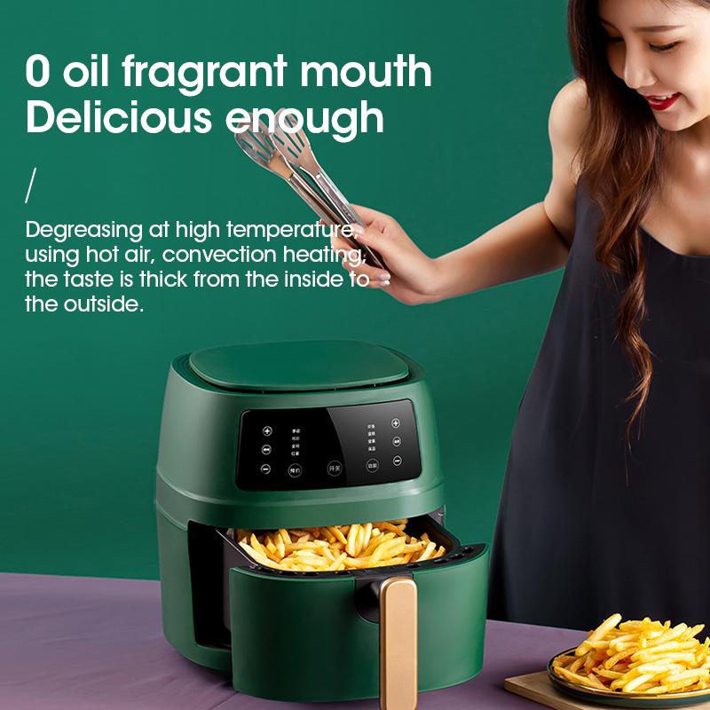 Multifunct Oil-Free Air Fryer 5L French Fries Electric Oven 2400W Toaster Fryer Without Oil Hot Air Fryer Dehydrators Toaster