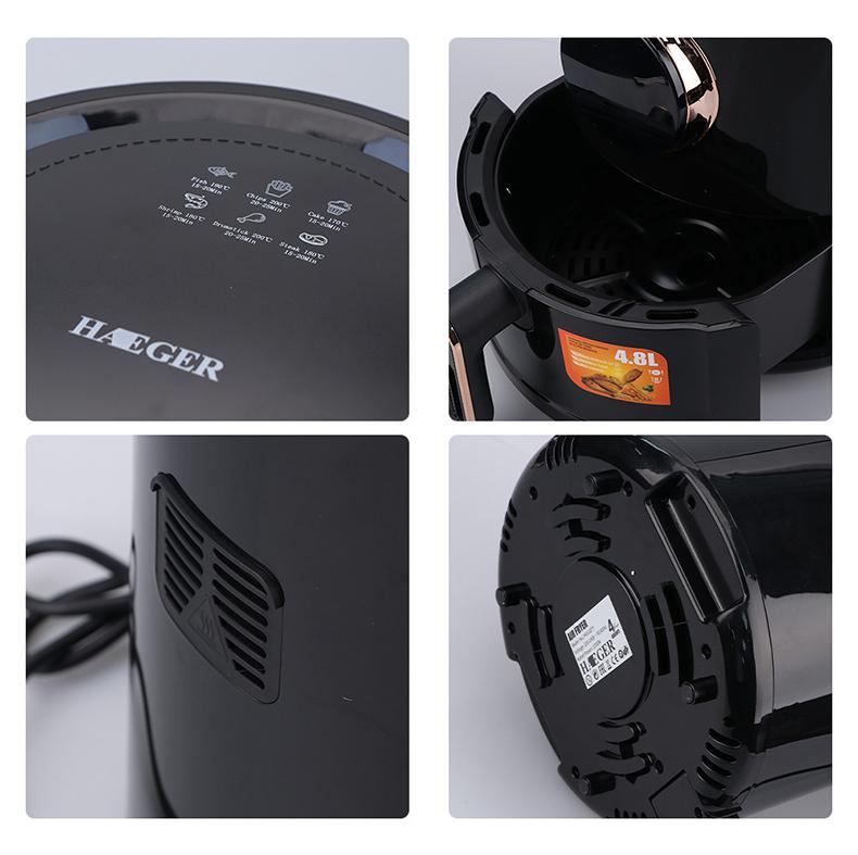 4.8L Multicooker Cooking Appliances Deep Fryer Electric Oven Air fryer Without Oil Non-stick Frying Pan AirFryer Accessories