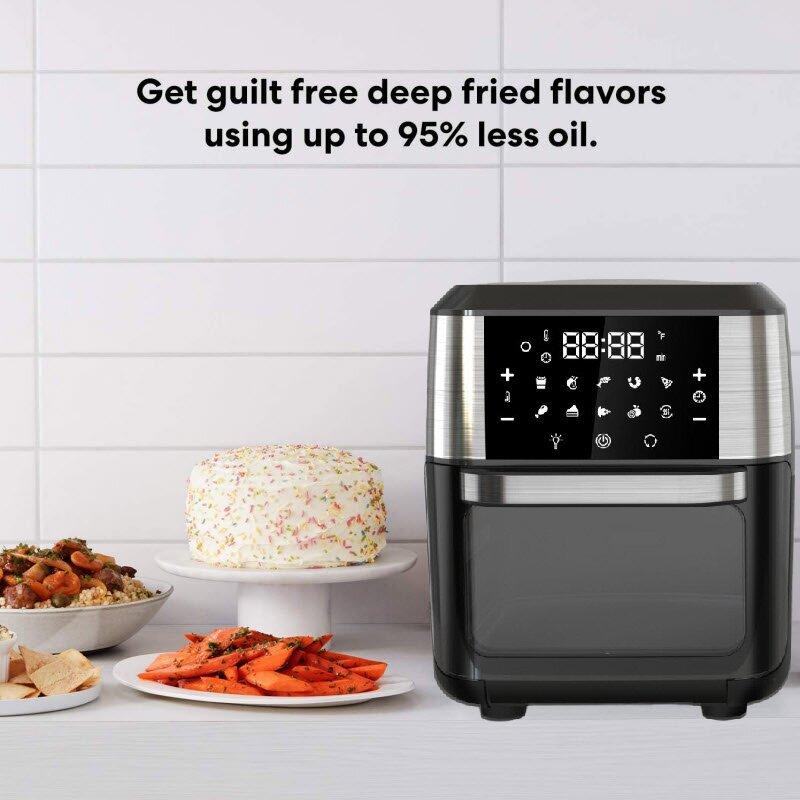 Multicooker 12L Oil-free Air Fryer Accessories 1700W 220V Electr Fryer Without Oil Toaster Oven Dehydrators Hot Air Fryer Basket