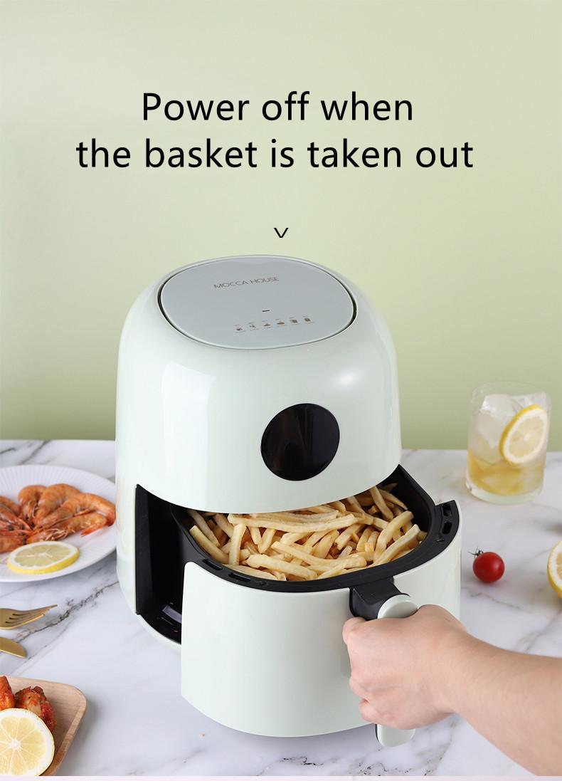 JAS0044 British Mocca Air Fryer Household Large Capacity Automatic Multi-function Oil-free Electric Fryer Smart Fries Machine