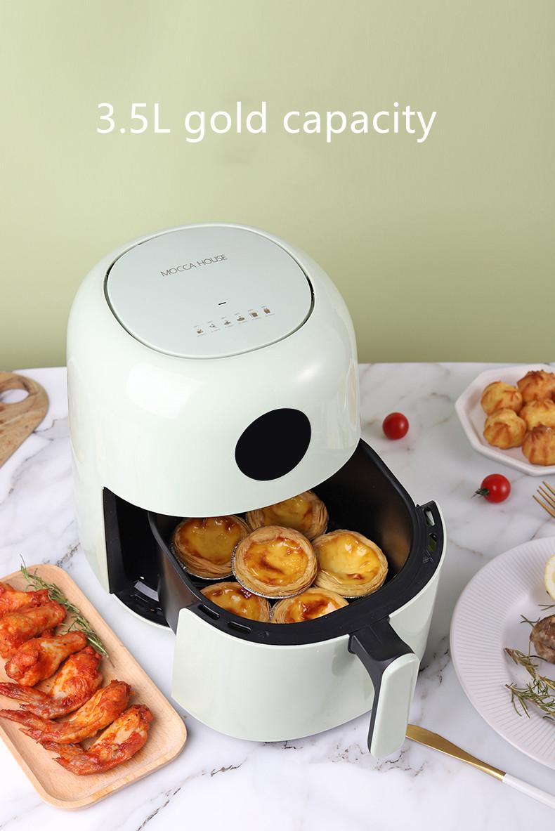 JAS0044 British Mocca Air Fryer Household Large Capacity Automatic Multi-function Oil-free Electric Fryer Smart Fries Machine