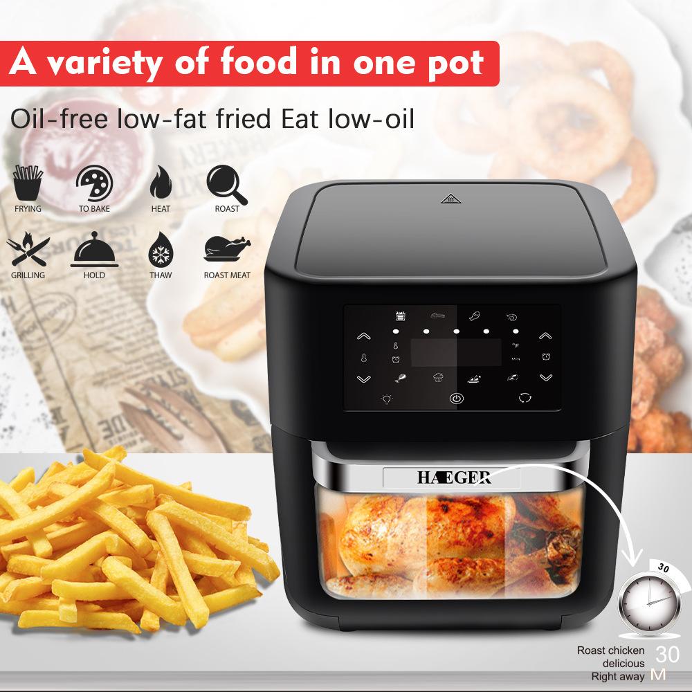 Multifunctional 12L oil-free Air Fryer without oil electric oven Dehydrator Convection Oven Presets Fry Roast Kitchen Appliances