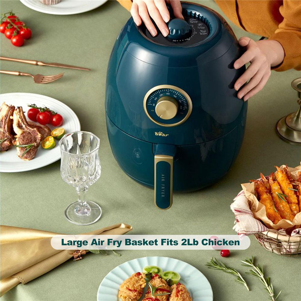 Bear 3L Air Fryer 1350W Electric Deep Fryers Adjustable Timing For Cake French Fries Cooker Oil Free Health Fryer