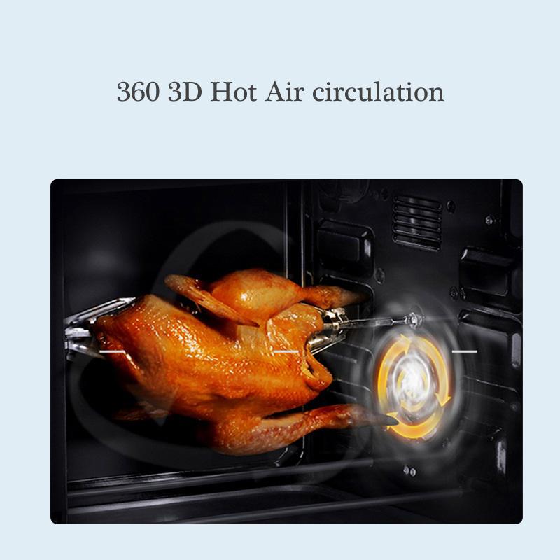 Electric Air Fryer Multi-function Smart Touch LCD Mini Air Oven 10L 1500W For Roasting Frying Dehydrating Baking Reheating