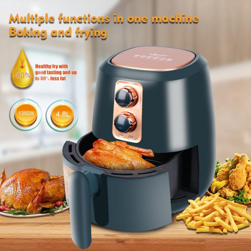 Air Fryer Oven Digital Electric Fryer Baking Toaster Multicooker Oil-Free Machine Easy Clean Kitchen Appliance