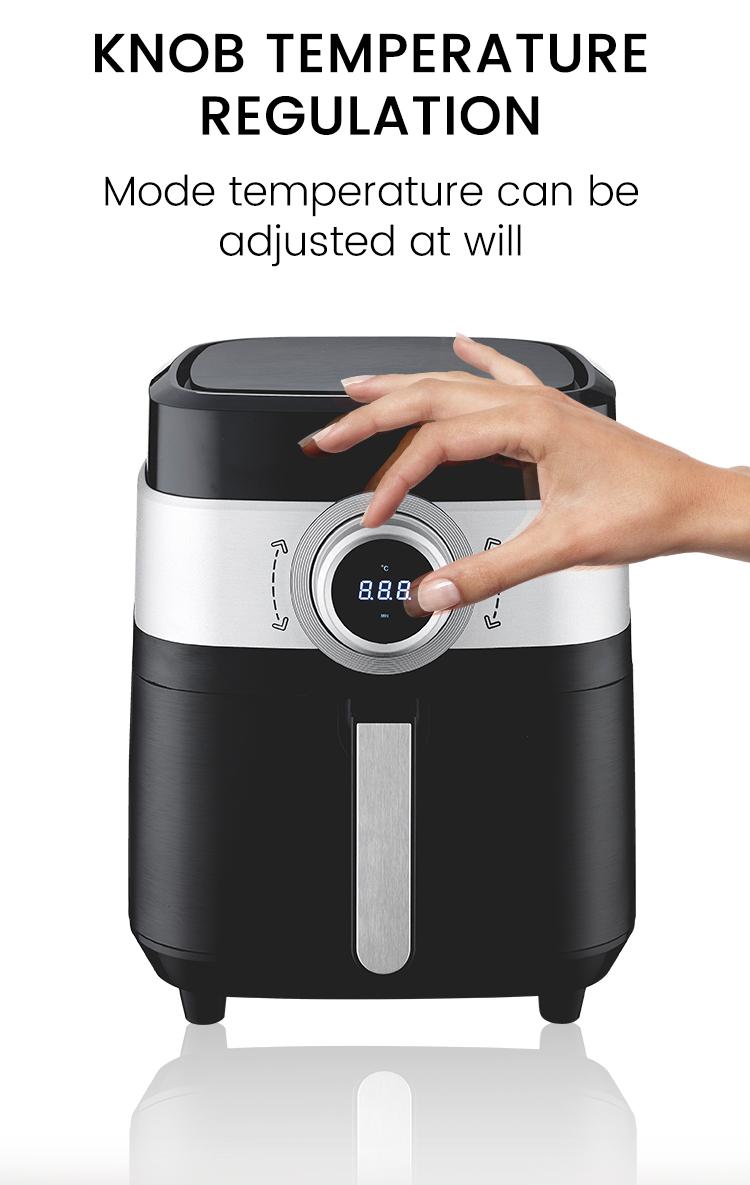 6.5L Air Fryer Stainless Steel Liner Health Electric Deep Fryer Toaster Without Oil Roast Convection Oven Chicken French Fries