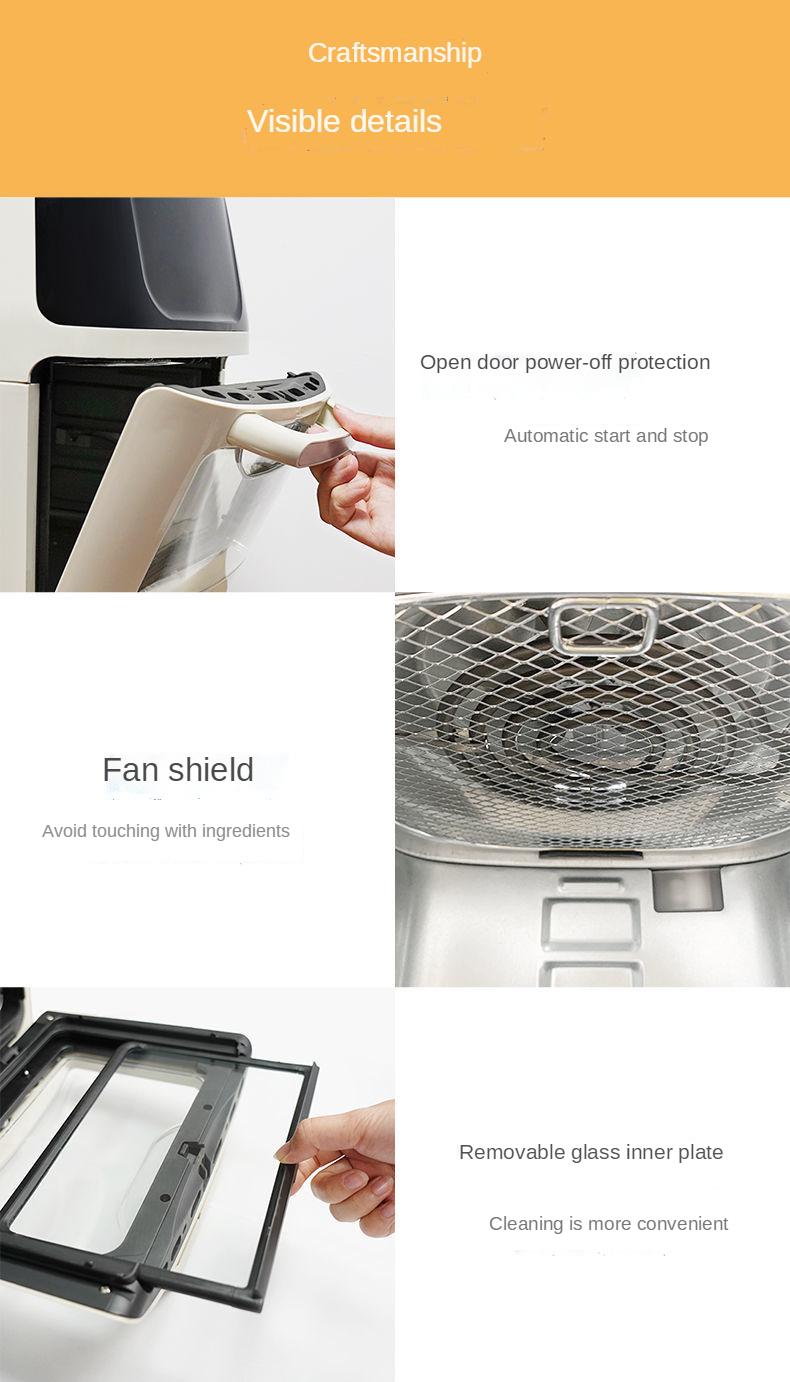 Xiao Mi You Ping visual multifunctional air fryer household large capacity intelligent oil-free heat insulation anti-hot