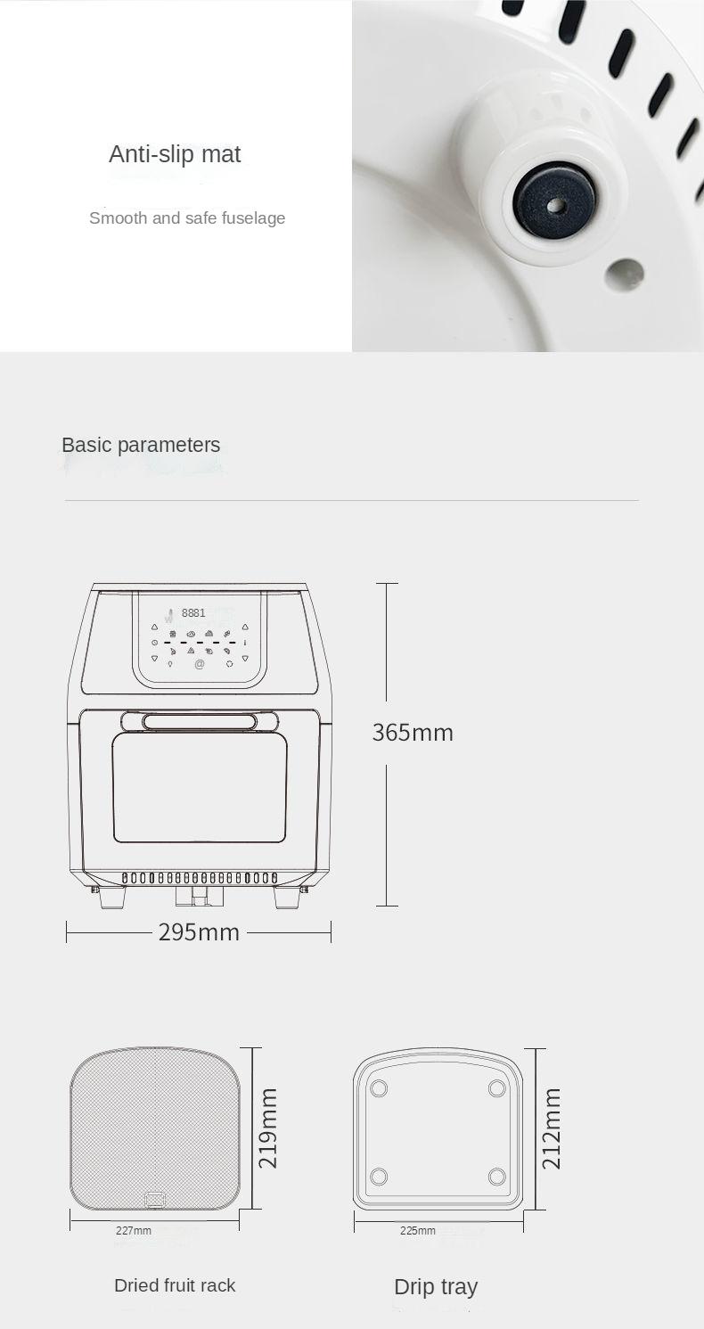 Xiao Mi You Ping visual multifunctional air fryer household large capacity intelligent oil-free heat insulation anti-hot