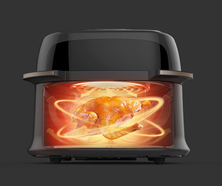 Oil-free Air Fryer Machine 8L Convection Toaster Oven Electric Fryer without Oil Kitchen Air Fryers Cooker with Electric Ovens