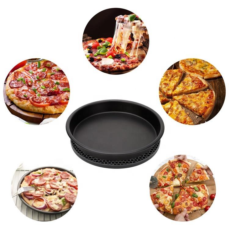 Air Fryer Accessories Set Baking Basket Pizza Plate Grill Pot Kitchen Cooking Tool 7/8/9 Inch Air Deep Fryer Parts High Quality