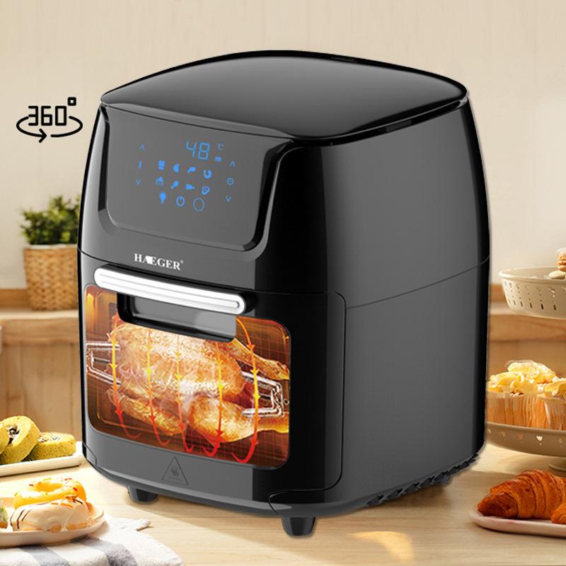 14L 2000W Electric Smokeless Hot Oven Cooker Air Fryer Toaster Oven With Digital Touch Screen For Toast Bake Roast Rotisserie