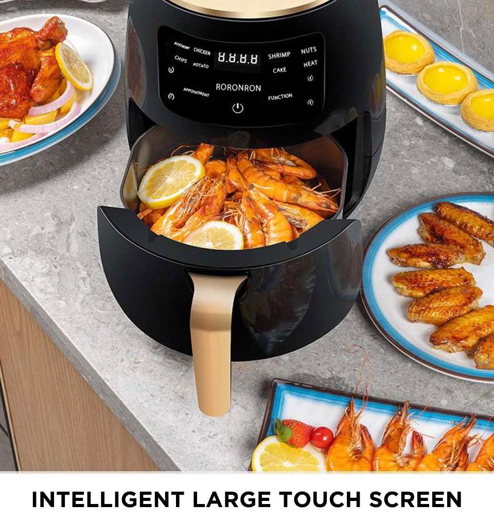 1500W 4.5L Electric Air Fryer Oven Intelligent Deep Airfryer without Oil Home Healthy Air Fryer 360° Baking Cooker