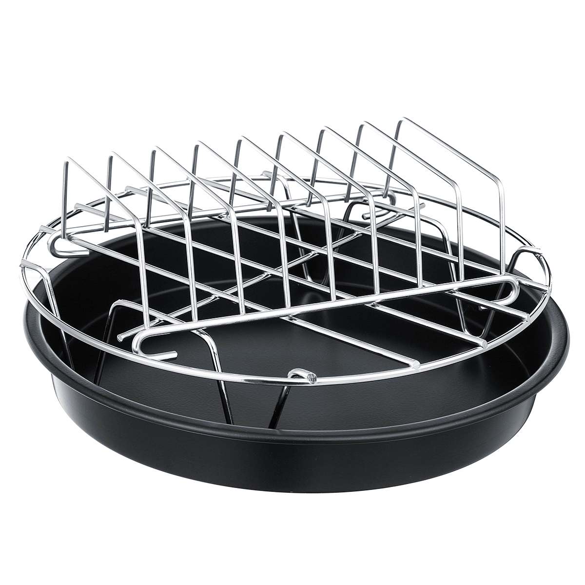 12Pcs Air Fryer Accessories 8 Inch for Air fryer 5.2-5.8QT Baking Basket Pizza Plate Grill Pot Kitchen Cooking Tool for Party