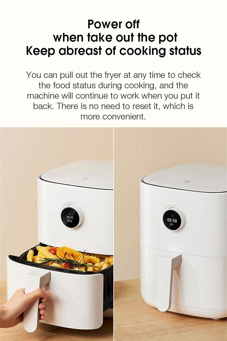 XIAOMI Mijia MAF01 3.5L Smart Air Fryer oven 360Baking OLED Screen Support Mijia App Control Electric Air Fryer Without Oil