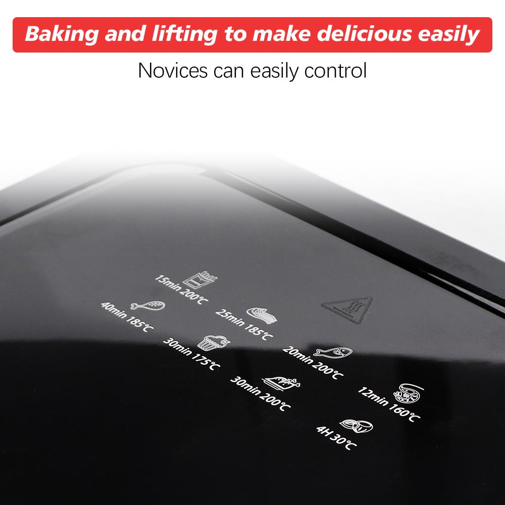 12L 1700W Touch-Screen Air Fryer without Oil Large Capacity Deep Fryer Oven Convection oven hot air Baking Cooker