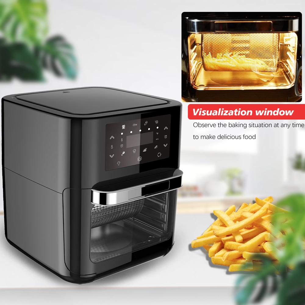 12L 1700W Touch-Screen Air Fryer without Oil Large Capacity Deep Fryer Oven Convection oven hot air Baking Cooker