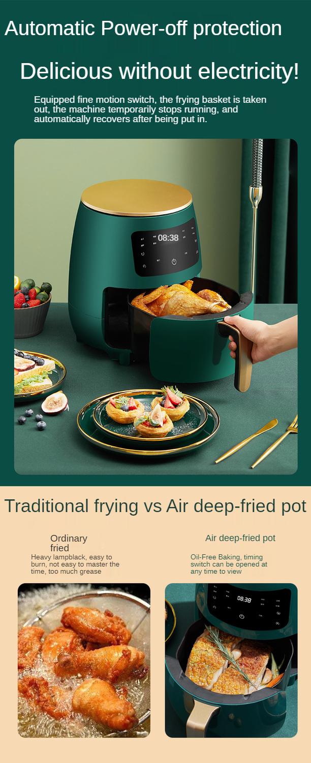 Air fryer home new oil-free low-fat intelligent automatic large-capacity French fries machine fryer air fryer air fryer oven