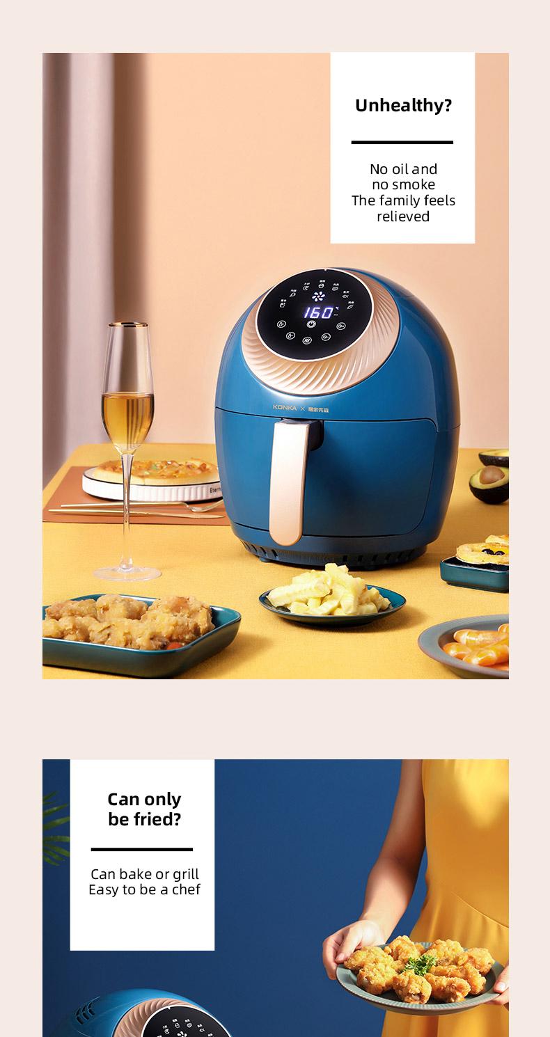 3.5L Air Fryer Multifunctional Electric Fryer Intelligent Automatic Oven Home Smokeless No Fuel French Fries Machine Deep Fryer